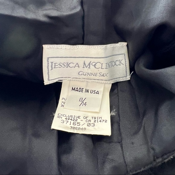 Vintage Gunne Sax Jessica McClintock Reverse Halter Party Dress - Picture 3 of 12